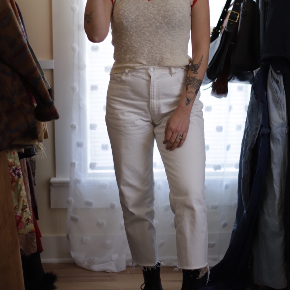 Vintage 90s white Levi’s